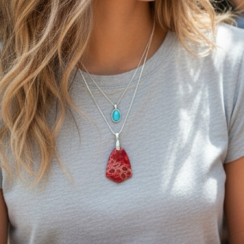 New Indonesian Ocean Coral Necklace